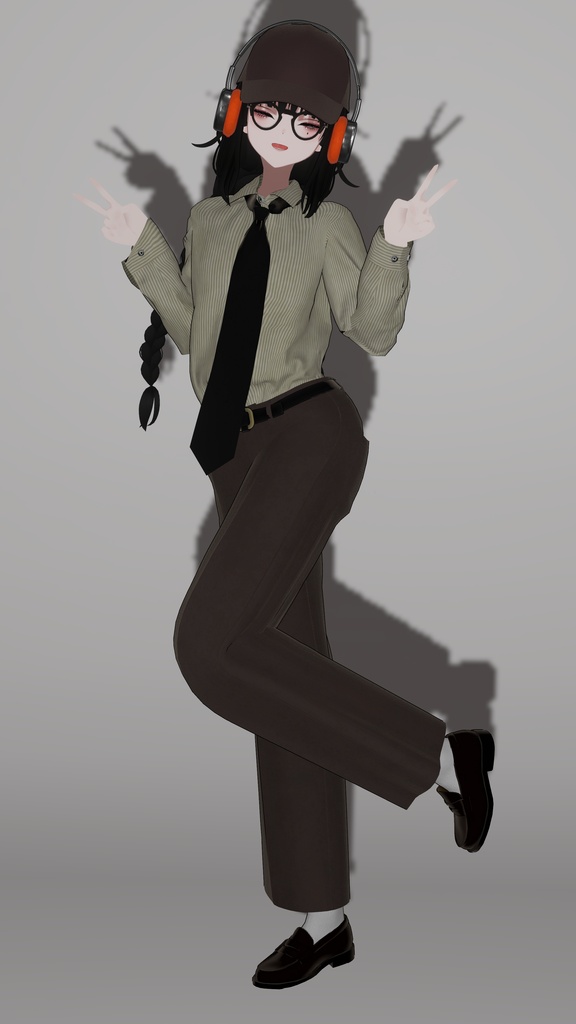 【sale】オリジナルVRChat用アバター「有加」衣装三着