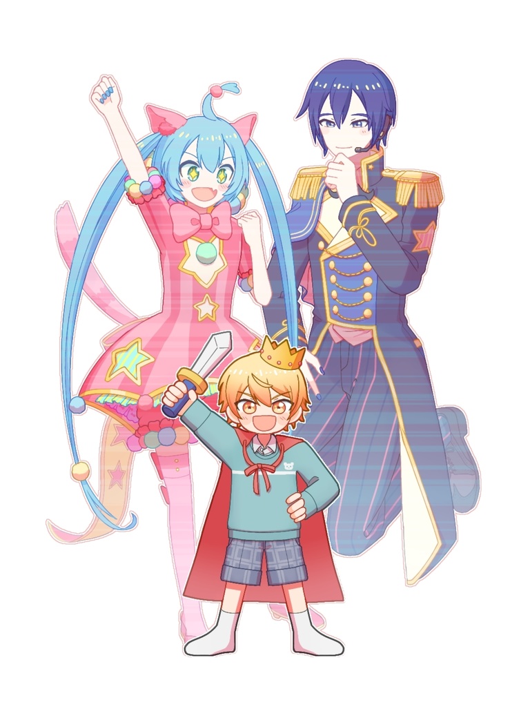 ワンダショミクKAITO＆天馬司(幼少期) アクリルジオラマ