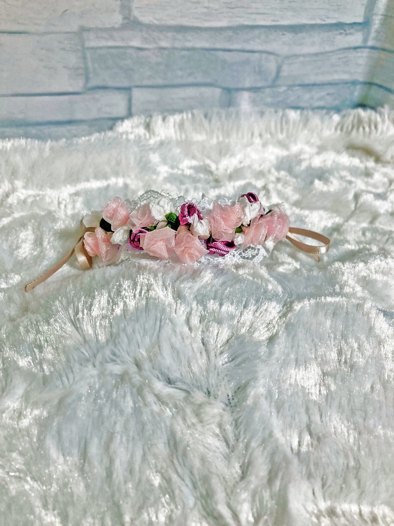 花冠風ヘッドドレス、ぬいぐるみ用