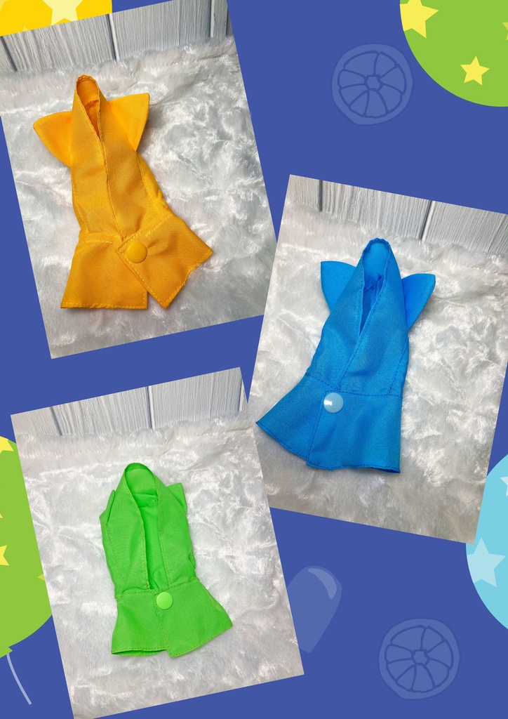 ねこみみレインポンチョ10ｃｍぬいサイズ