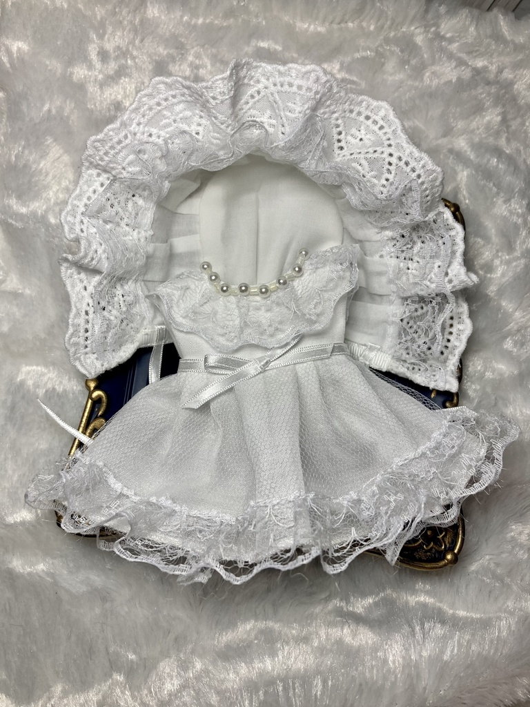 11cmぬい用ワンピース&ボンネット