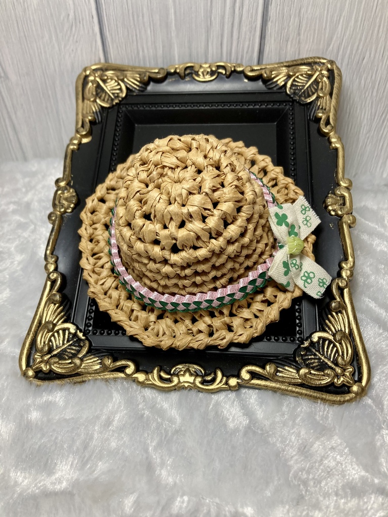 10ｃｍプライズぬい用麦わら帽子