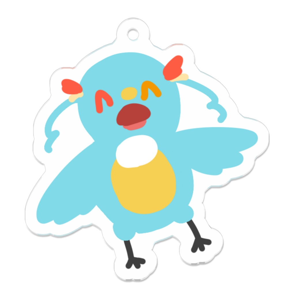 煽りカワセミ-アクリルキーホルダー