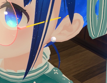 [VRCHAT] パールイヤリング 「pearl earring」 【3Dモデル】