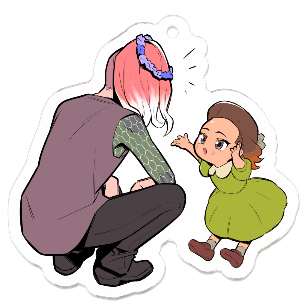 ノズノ子とちあきちおじさん_アクキー(50mm)