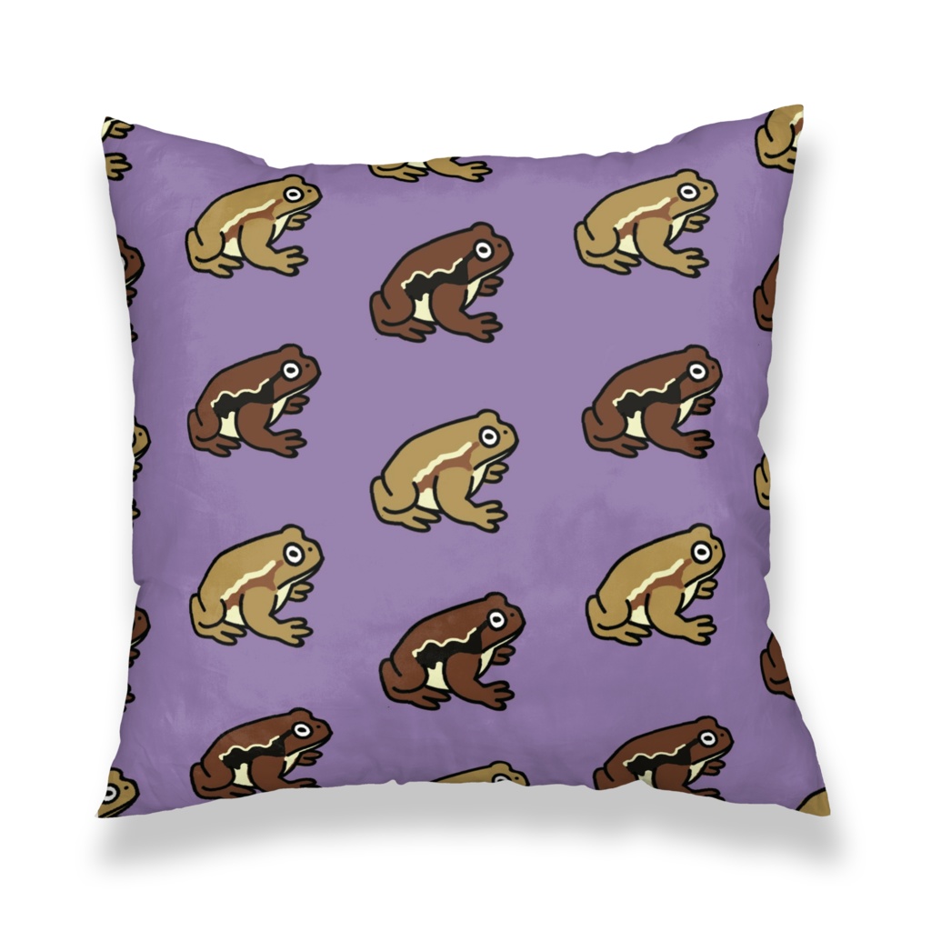 ヒキガエルクッションカバー