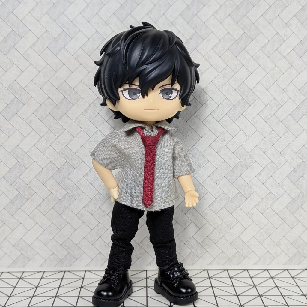 ☆受注製作☆ 組み合わせが選べる! カラーシャツ&ネクタイ 【オビツ11 ねんどろいどどーる】