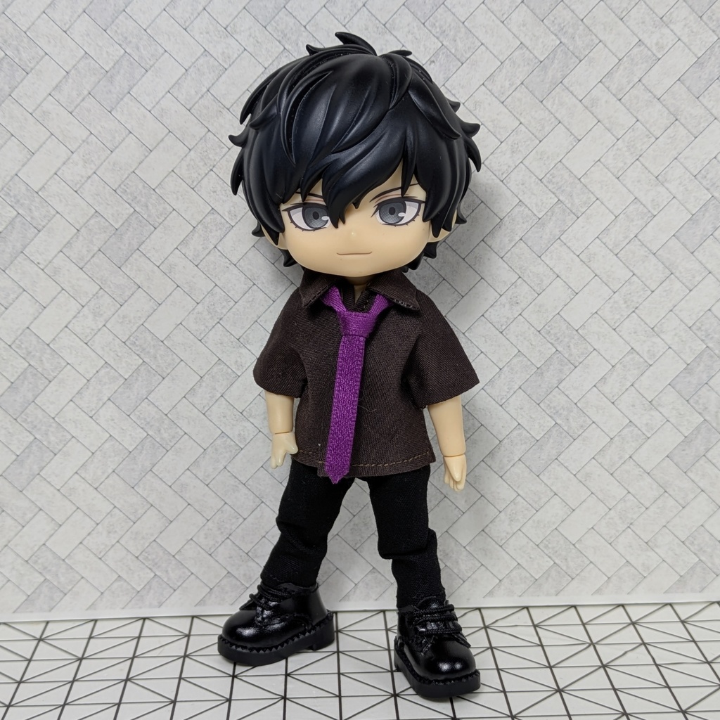 ☆受注製作☆ 組み合わせが選べる! カラーシャツ&ネクタイ 【オビツ11 ねんどろいどどーる】