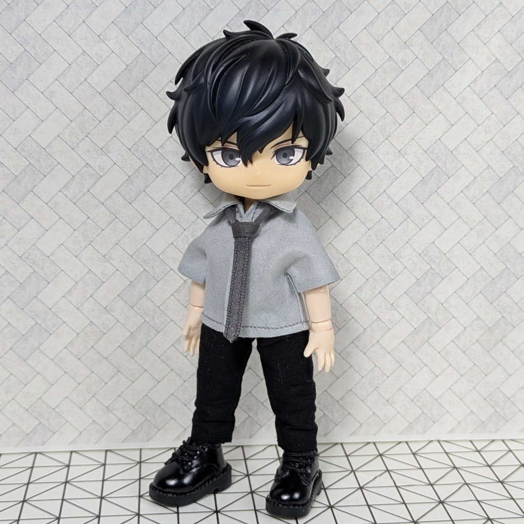 ☆受注製作☆ 組み合わせが選べる! カラーシャツ&ネクタイ 【オビツ11 ねんどろいどどーる】