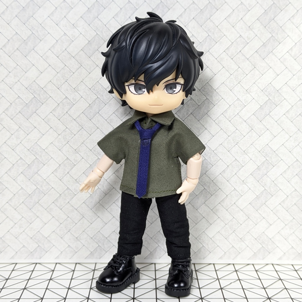 ☆受注製作☆ 組み合わせが選べる! カラーシャツ&ネクタイ 【オビツ11 ねんどろいどどーる】