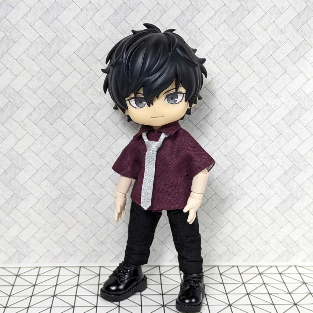 ☆受注製作☆ 組み合わせが選べる! カラーシャツ&ネクタイ 【オビツ11 ねんどろいどどーる】