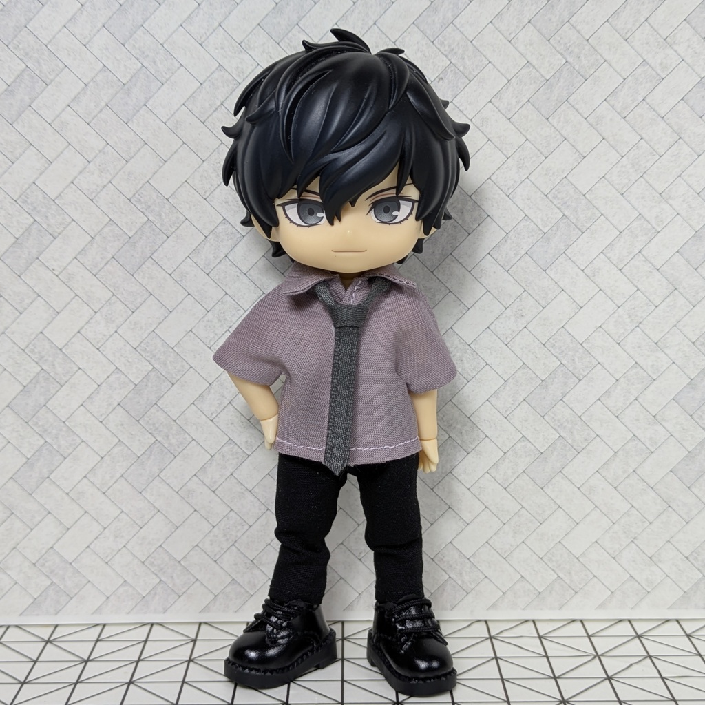 ☆受注製作☆ 組み合わせが選べる! カラーシャツ&ネクタイ 【オビツ11 ねんどろいどどーる】