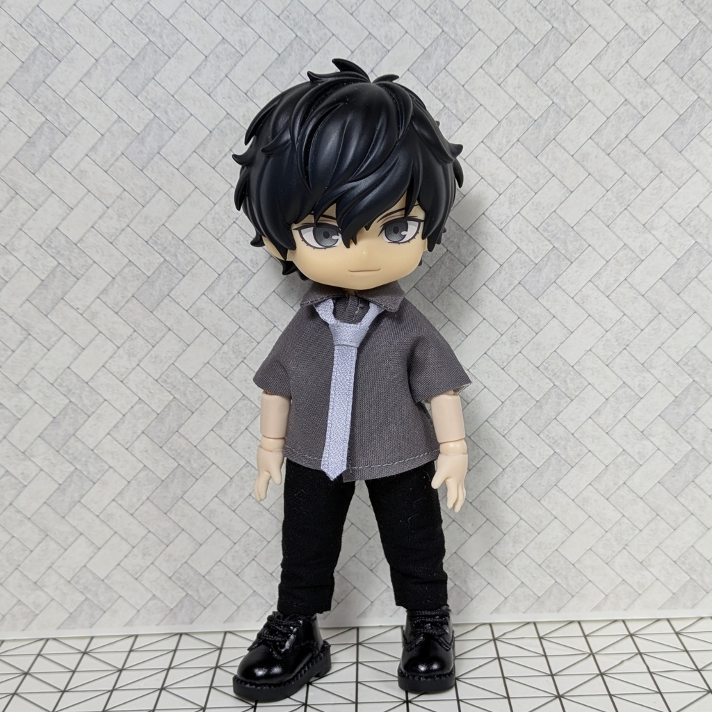 ☆受注製作☆ 組み合わせが選べる! カラーシャツ&ネクタイ 【オビツ11 ねんどろいどどーる】