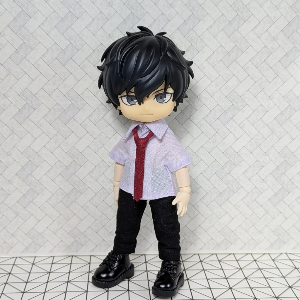 ☆受注製作☆ 組み合わせが選べる! カラーシャツ&ネクタイ 【オビツ11 ねんどろいどどーる】