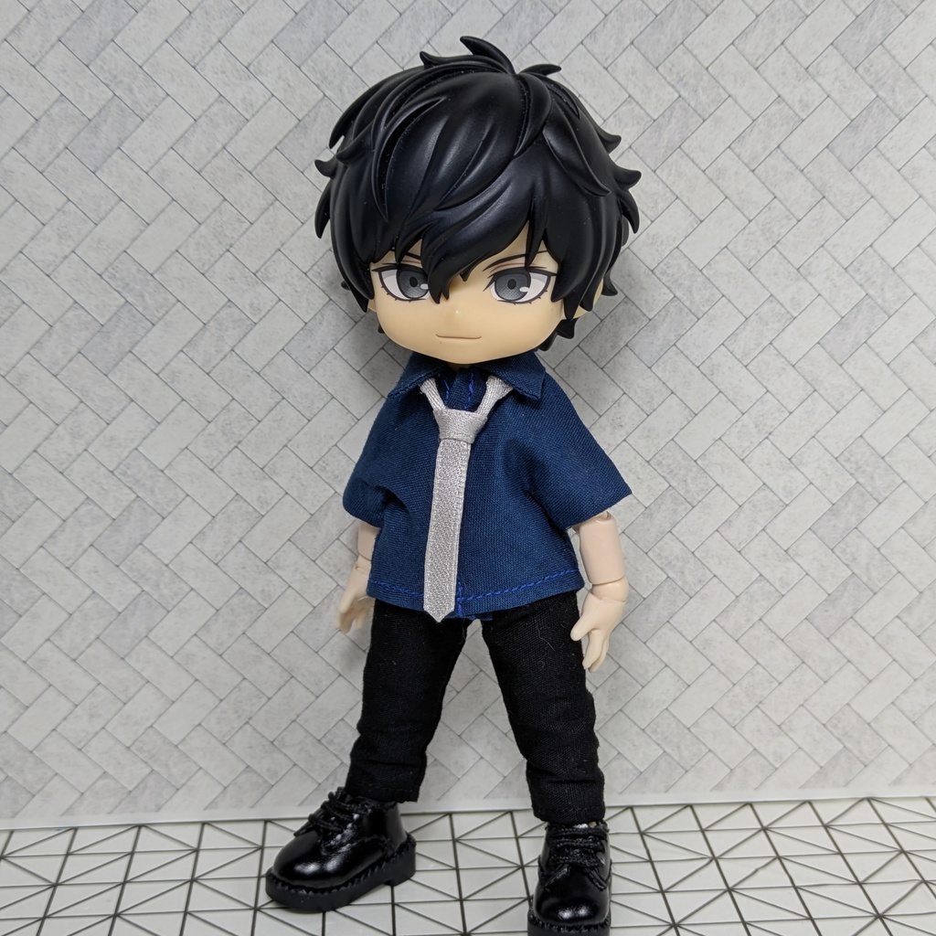 ☆受注製作☆ 組み合わせが選べる! カラーシャツ&ネクタイ 【オビツ11 ねんどろいどどーる】