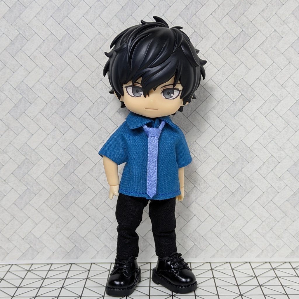 ☆受注製作☆ 組み合わせが選べる! カラーシャツ&ネクタイ 【オビツ11 ねんどろいどどーる】