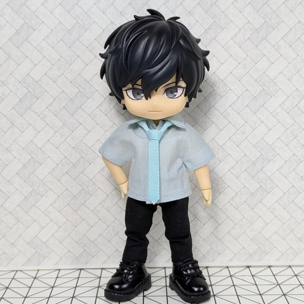 ☆受注製作☆ 組み合わせが選べる! カラーシャツ&ネクタイ 【オビツ11 ねんどろいどどーる】