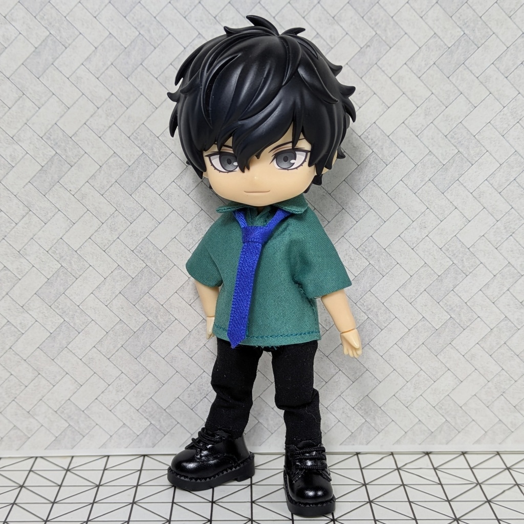 ☆受注製作☆ 組み合わせが選べる! カラーシャツ&ネクタイ 【オビツ11 ねんどろいどどーる】