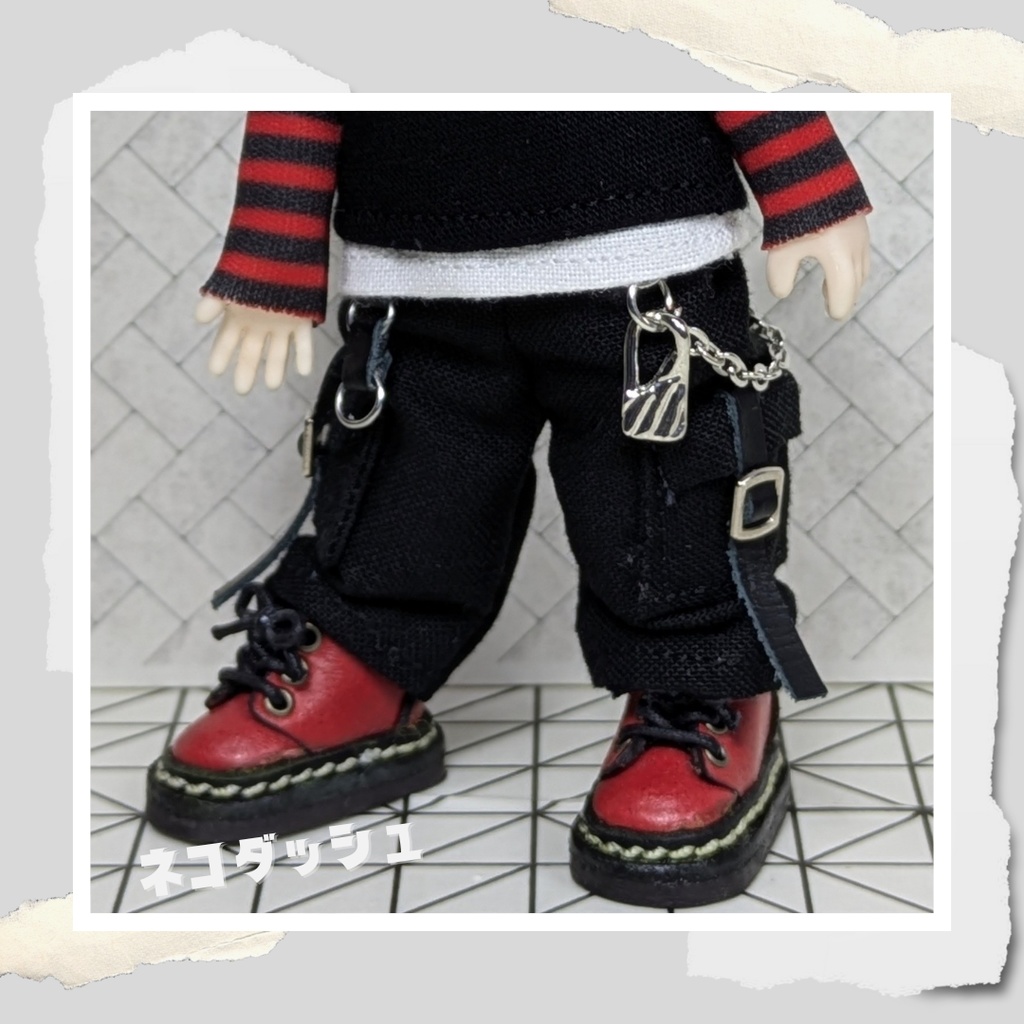 カーゴパンツ（ブラック）　　　　　【オビツ11　ねんどろいどどーる】