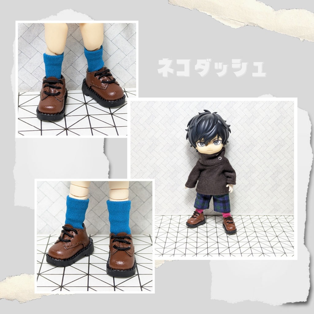 ★受注製作★ 靴下 【オビツ11 ねんどろいどどーる】