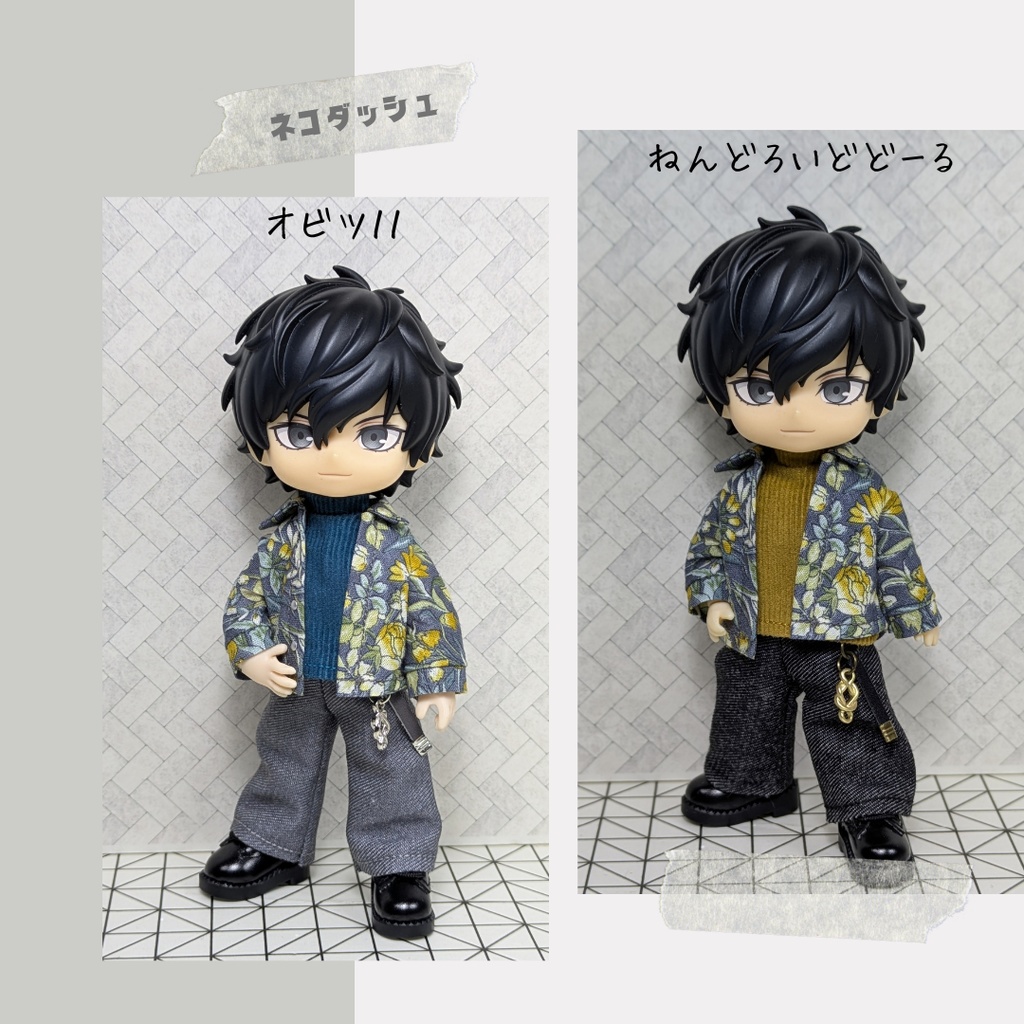 2月25日販売開始☆フラワープリントシャツ【C.D.E】 【オビツ11 ねんどろいどどーる】