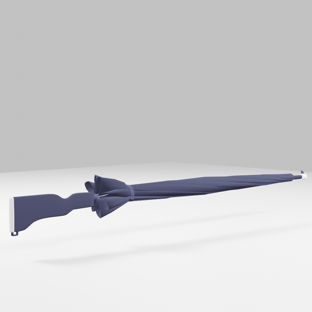 【ブルアカ】プラナ 仕込み傘【3Dモデル】