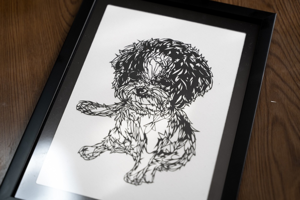 【切り絵】サンプル② 🐶