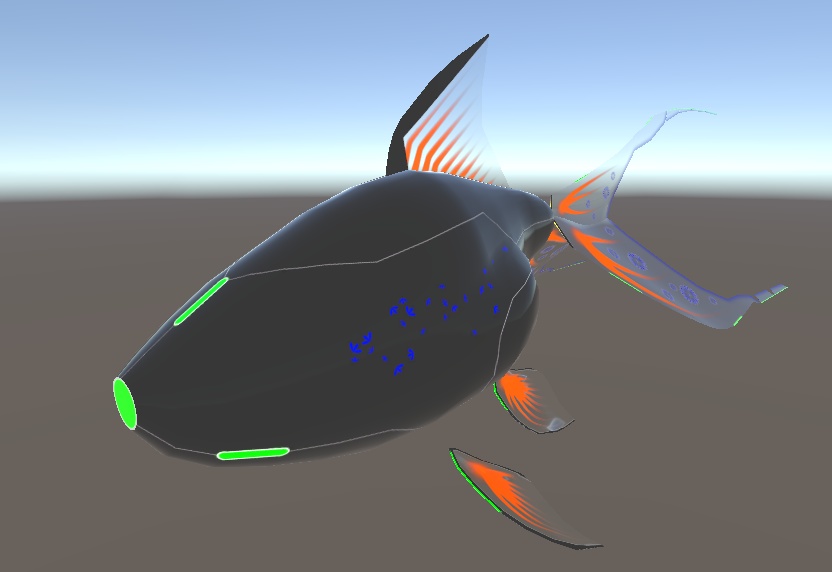 【VRC向け】サイバー金魚