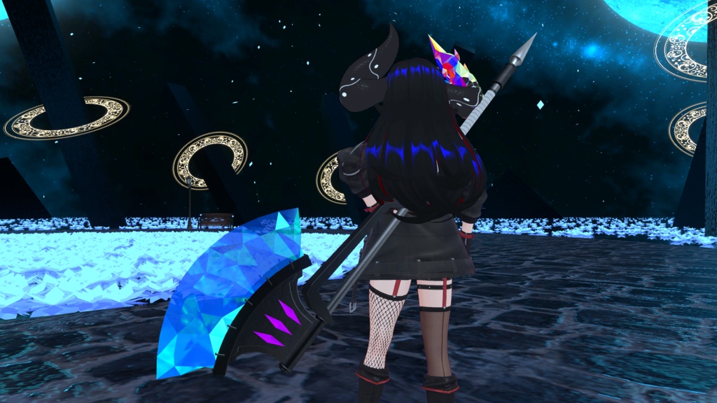 【VRC向け】宝石の斧