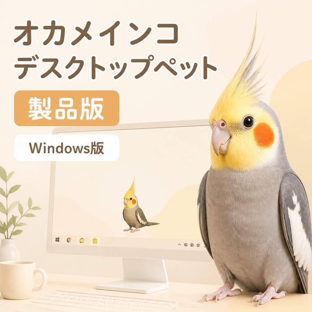【Windows】オカメインコ デスクトップペット 製品版|MofuMado