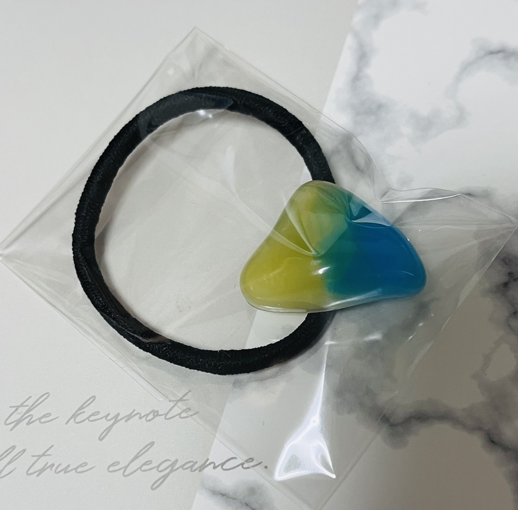 弟子と先生のイメージカラーヘアゴム△