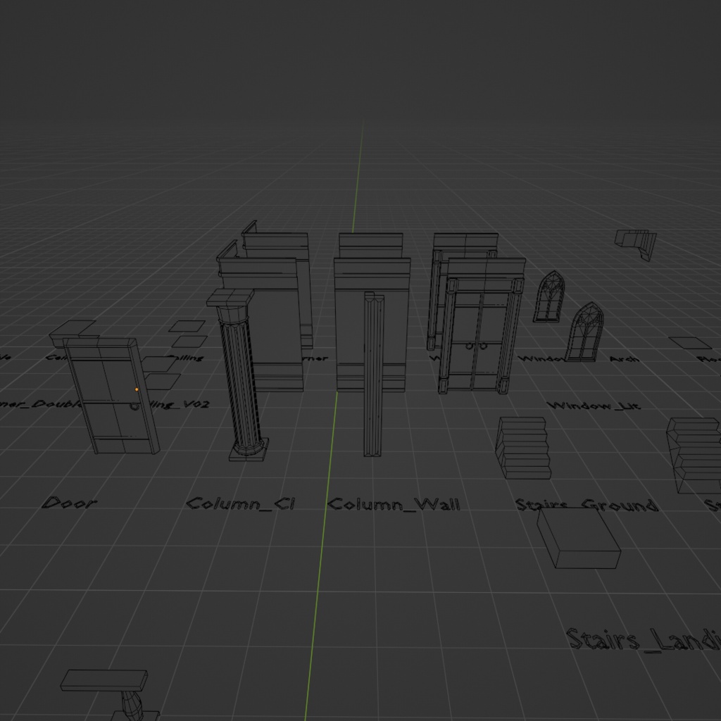 Stylized Modular Demon Architecture Pack (Beta) / スタイライズド 悪魔風モジュール建築パック(Beta)