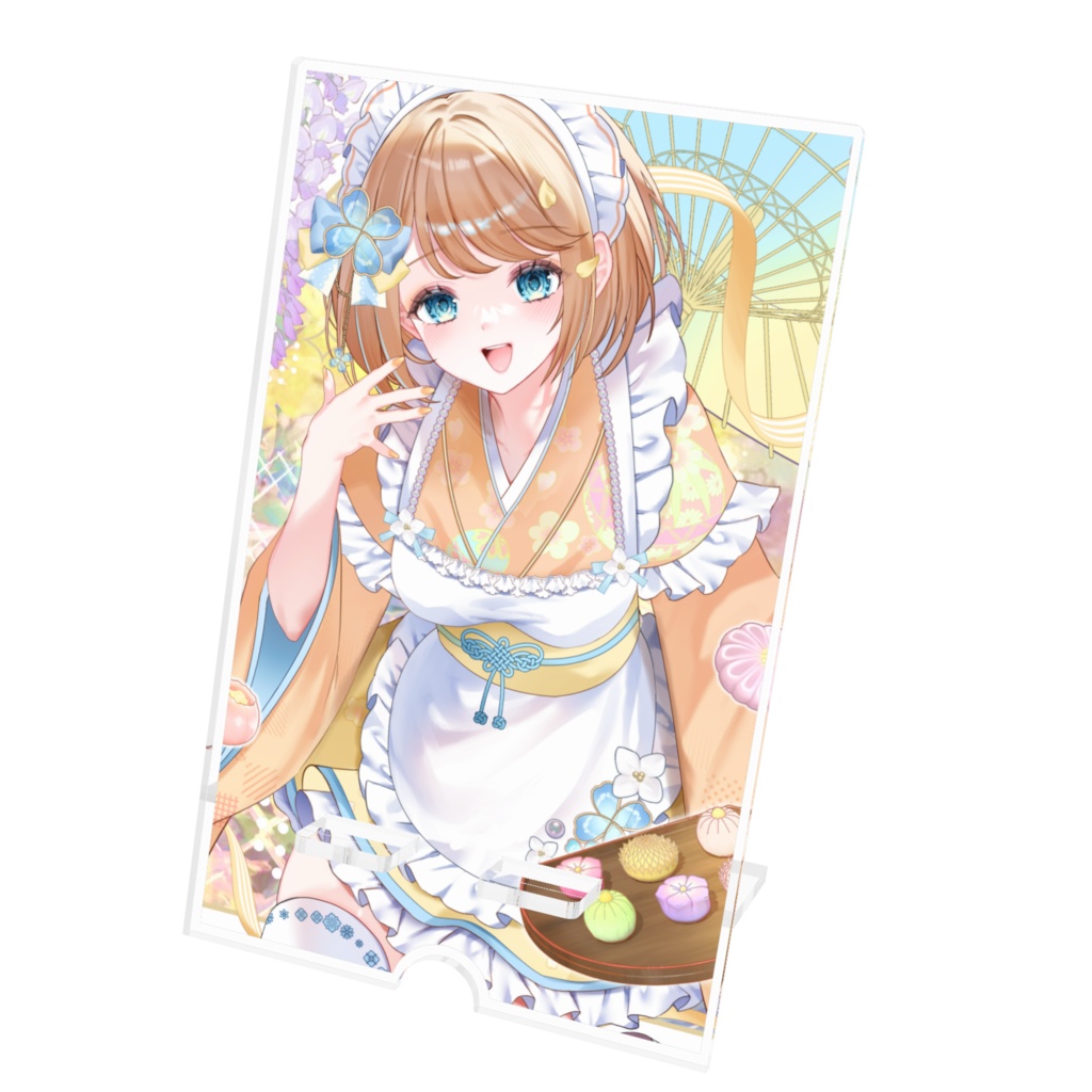 四ツ葉スマホスタンド ~和菓子はいかが~