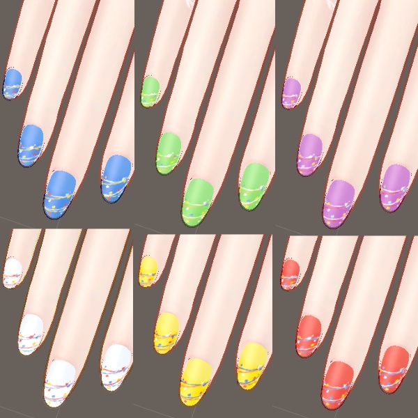 【 舞夜 / 無料 】水風船ネイル 7色x2タイプ
