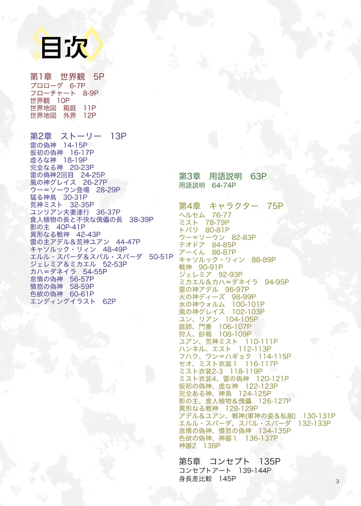 【冊子版】神さまズちゃんねる設定資料集【創作】