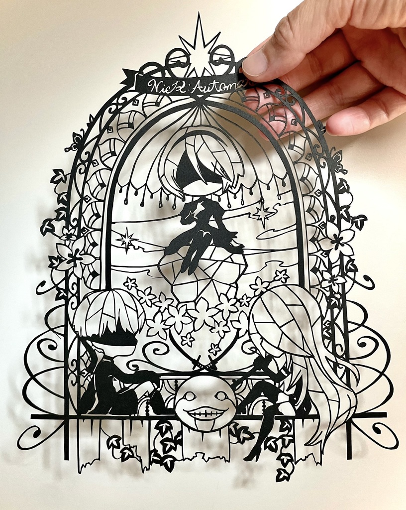 切り絵（ヨルハ）