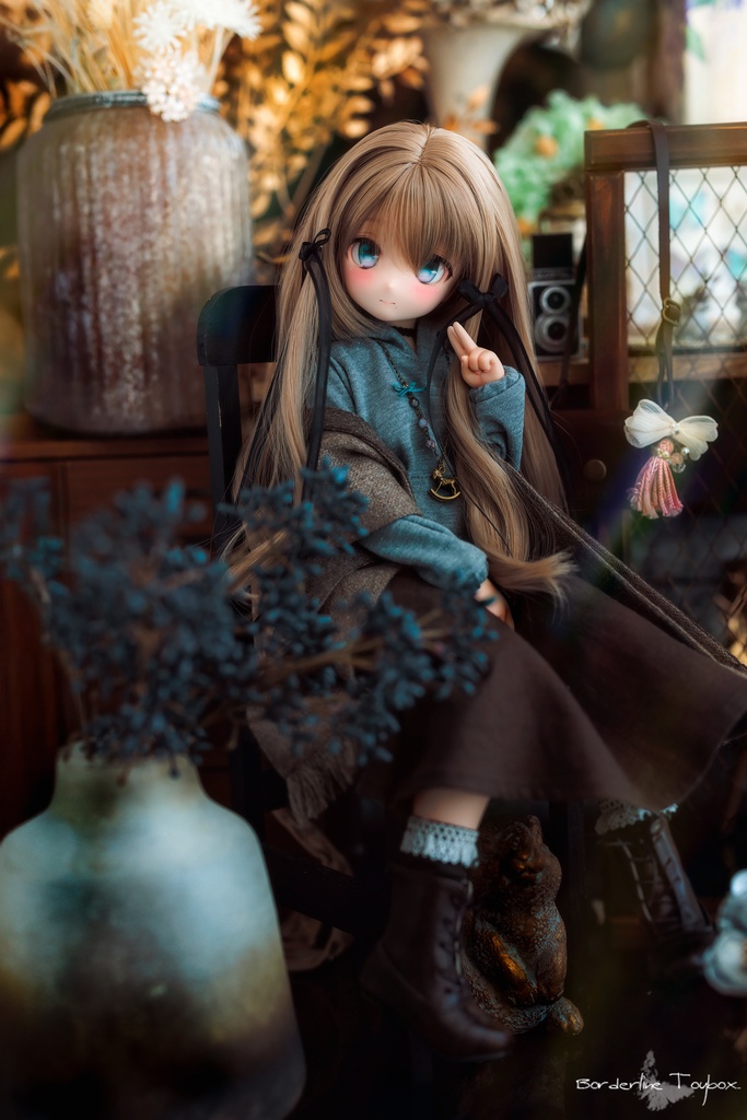 受注製作(5月発送予定):MDD用ラフシルエットロングパーカー&ウォーンインクローズスカート セット