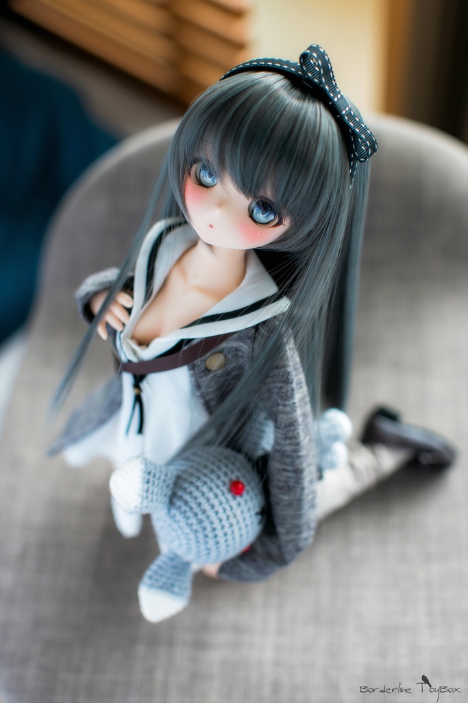 セーラーノースリーブワンピース& ワンボタンロングカーディガン セット