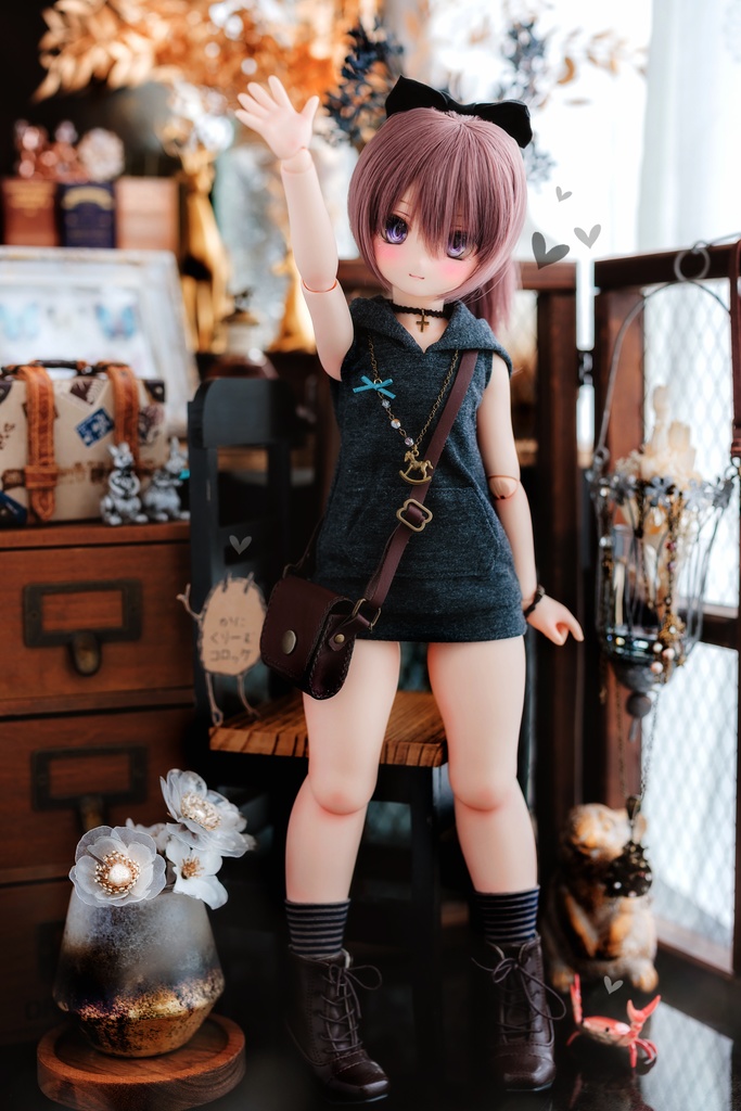 即納：DD＆MDD用ラフシルエットロングパーカー