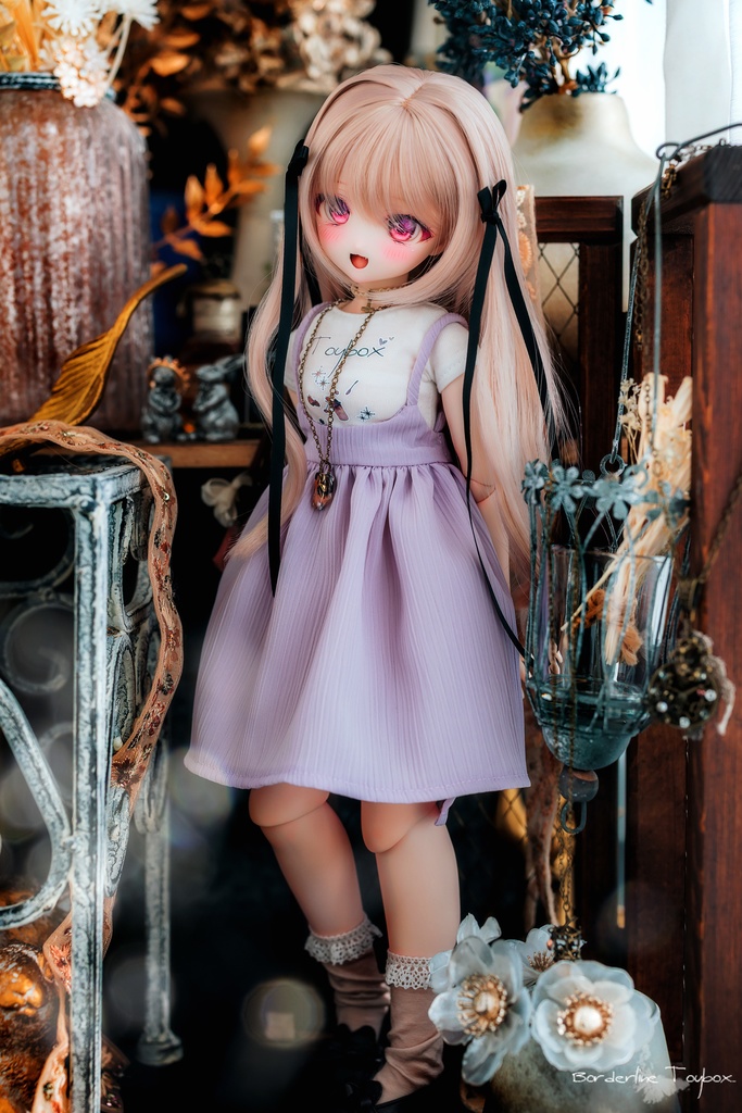 受注製作(5月発送予定):MDD用オリジナルロゴTシャツ&ラップアラウンドジャンパースカート セットVer.ストロベリーシェイク