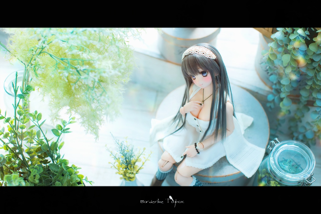 即納:DD&MDD用ランダムゲージレースカーディガン&フルフロントオープンワンピース セット