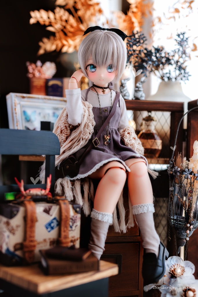 即納:DD&MDD用ハイスムースクルーネックセーター&フルフロントオープンワンピース セット