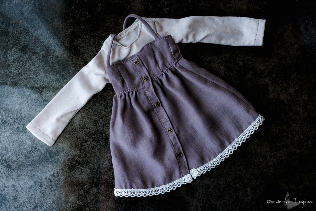 即納:DD&MDD用ハイスムースクルーネックセーター&フルフロントオープンワンピース セット