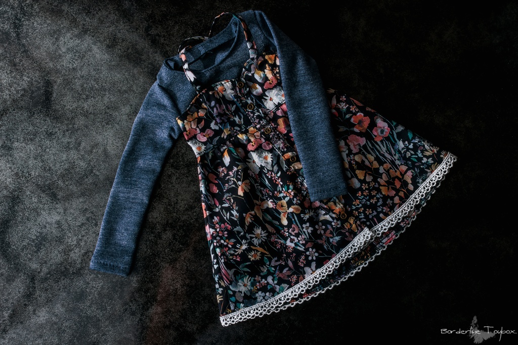 即納:DD&MDD用ハイスムースクルーネックセーター&フルフロントオープンワンピース セット