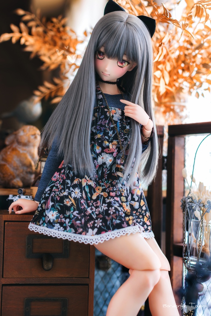 即納:DD&MDD用ハイスムースクルーネックセーター&フルフロントオープンワンピース セット