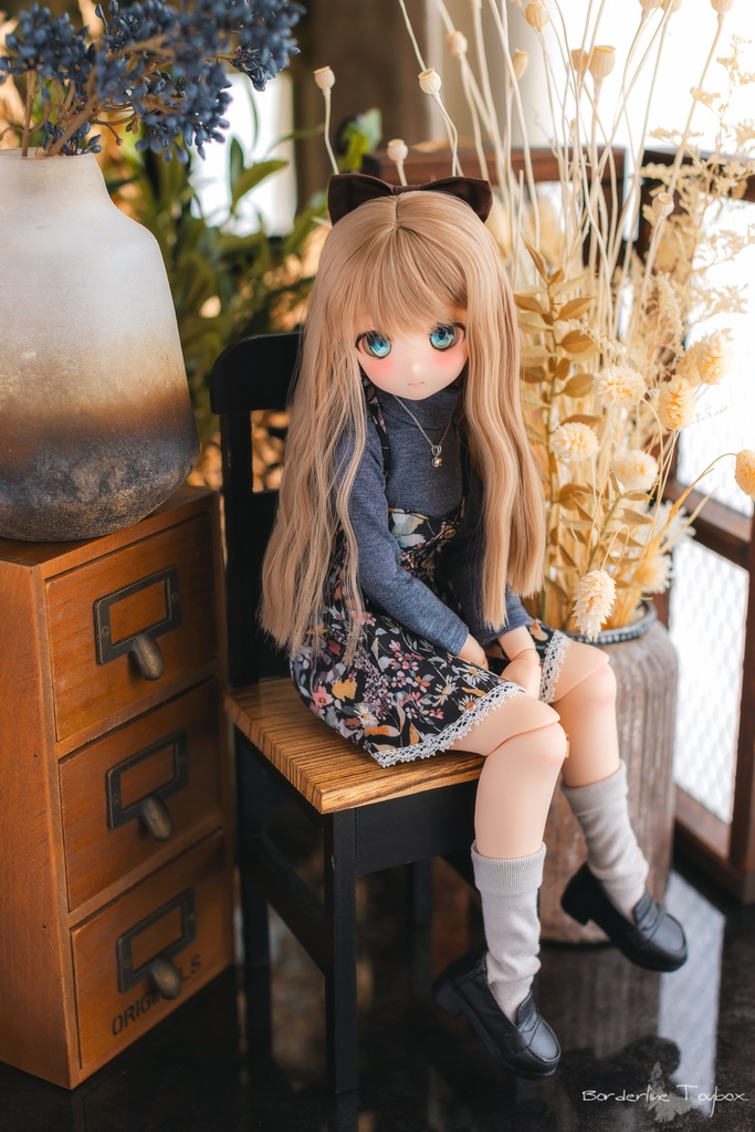 即納:MDD用ハイスムースタートルネックセーター&フルフロントオープンワンピース セット