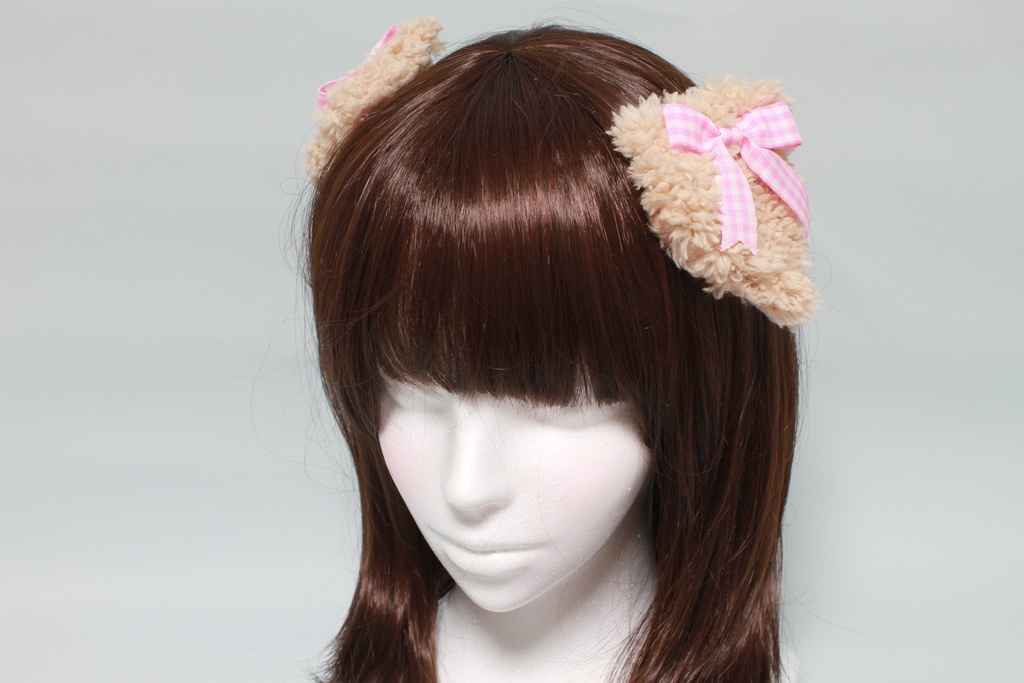 犬耳(ピンクベージュ)