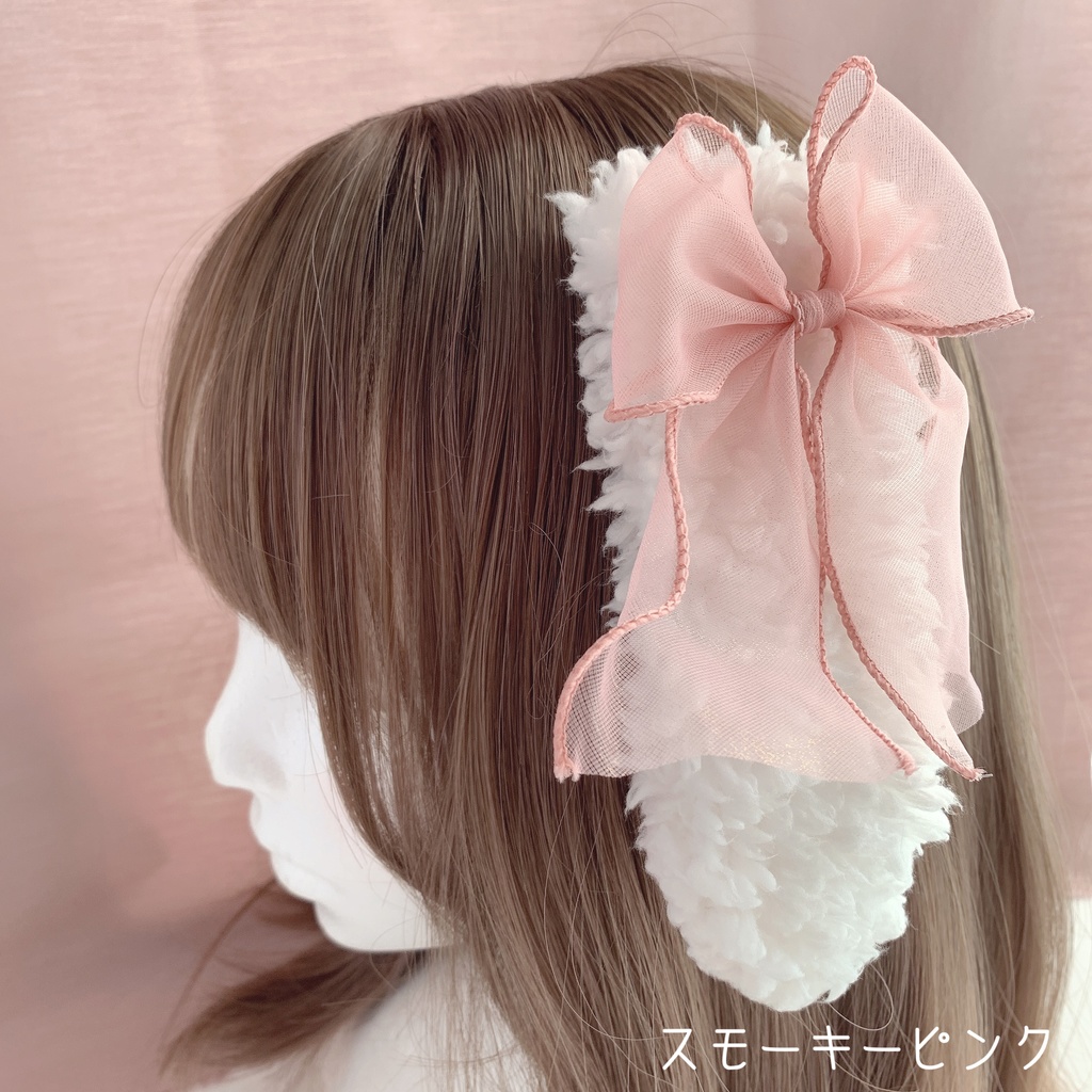 ウェーブシフォンうさぎ耳