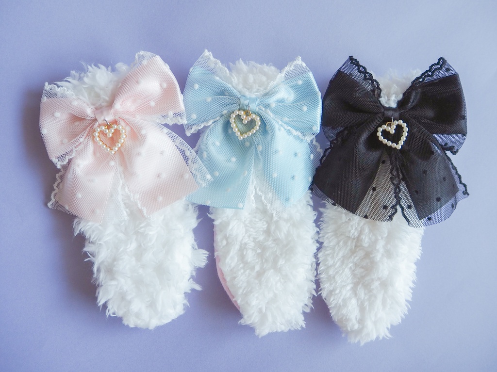 ドットチュールレースりぼん うさぎ耳