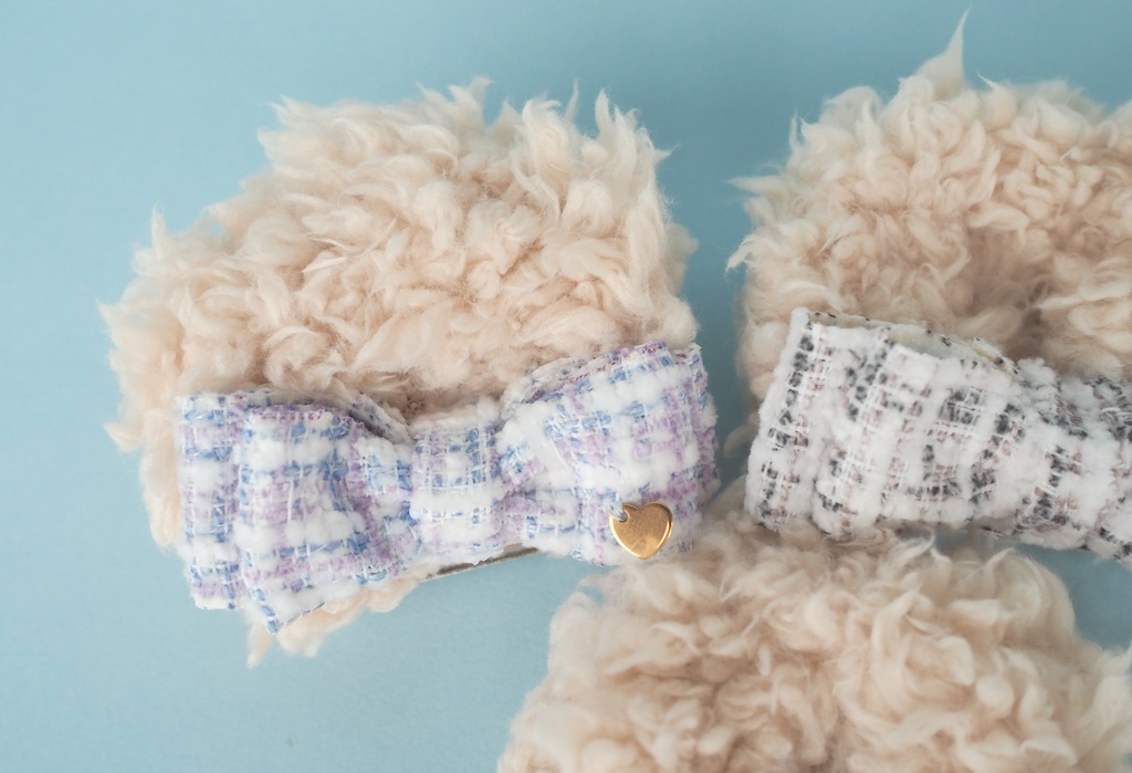 【限定】ツイードりぼん くま耳 (ベージュ)